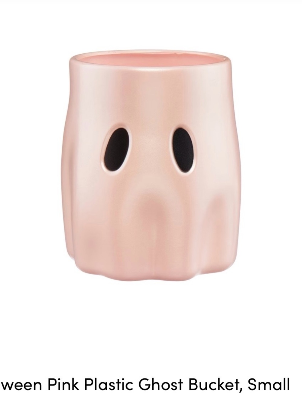 Viral Pink Ghost Candy Bucket Small
